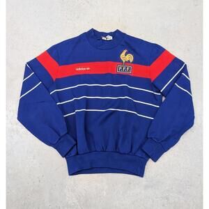 Vintage 80s France National Team FFF Adidas Sweater